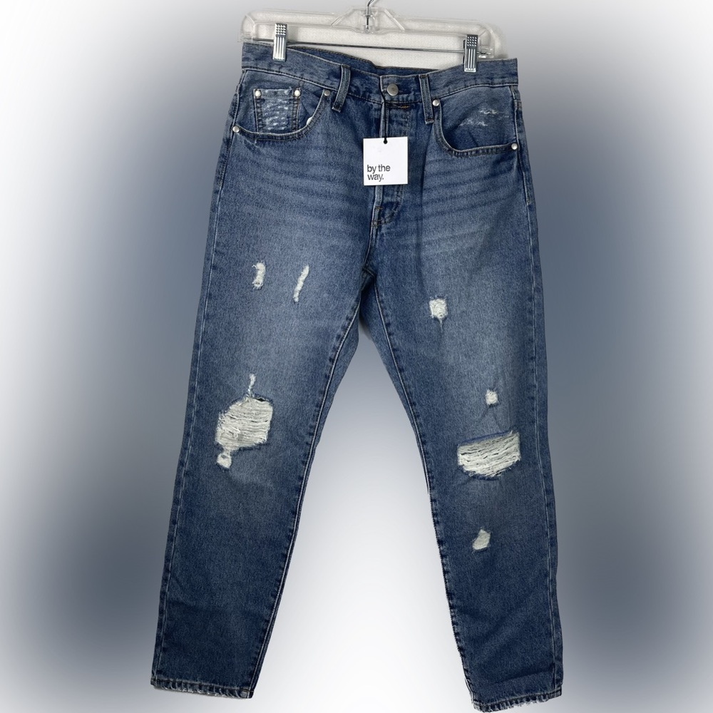 Revolve By The Way Women’s 28 Distressed Boyfriend Jean Denim High-Rise NWT